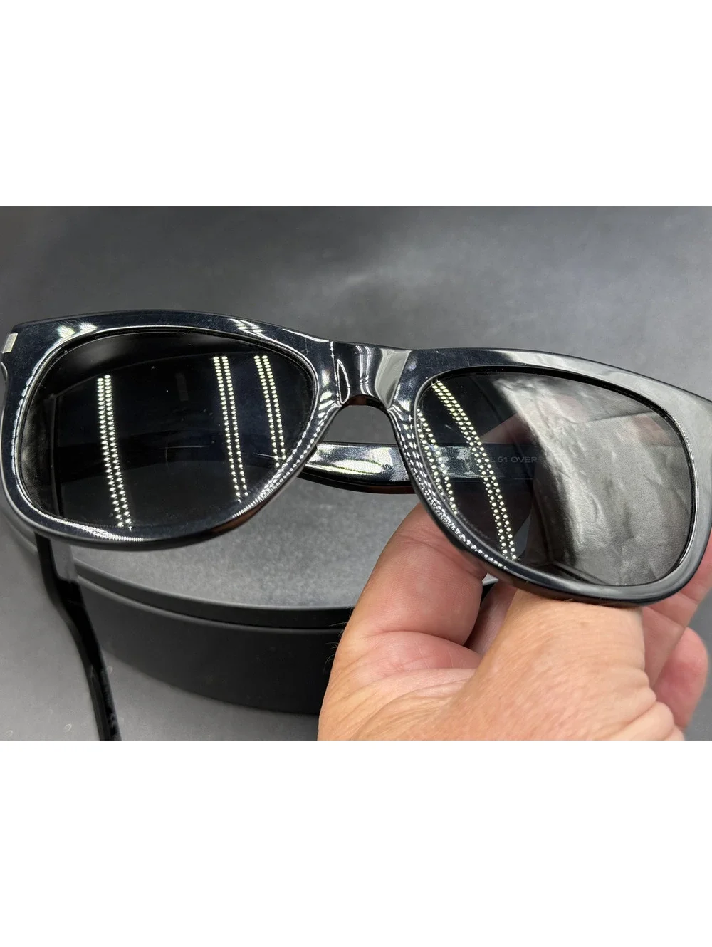 Saint Laurent Black Square Frame Sunglasses